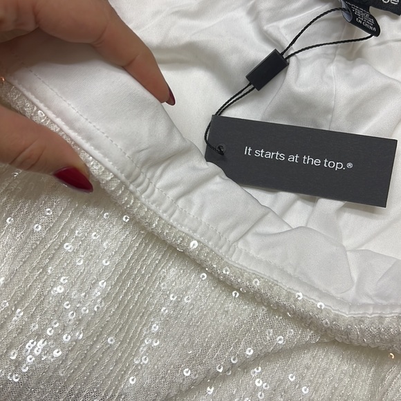 Cable & Gauge - White Sequin Skirt - Bridal Bachlorette - Picture 7 of 8